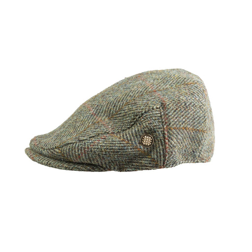 Heddle & Reed Harris Tweed Flatcap Sage Wine - Heritage Of Scotland - SAGE WINE