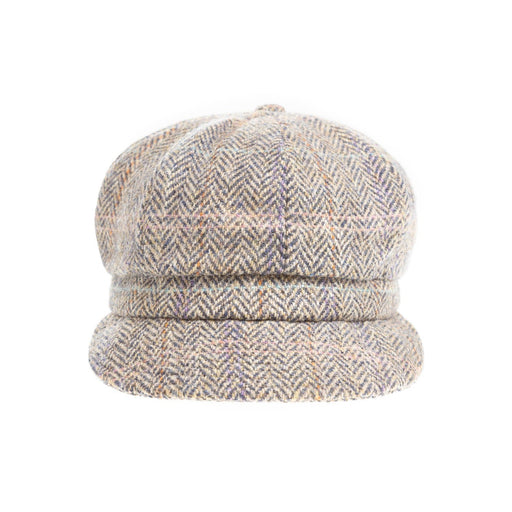 Heddle & Reed Harris Tweed Lds Baker Boy Natural Check - Heritage Of Scotland - NATURAL CHECK