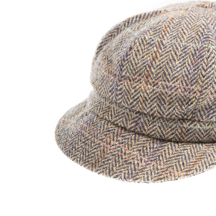 Heddle & Reed Harris Tweed Lds Baker Boy Natural Check - Heritage Of Scotland - NATURAL CHECK