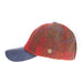 Heddle & Reed Harris Tweed Lds Baseball Red Check - Heritage Of Scotland - RED CHECK