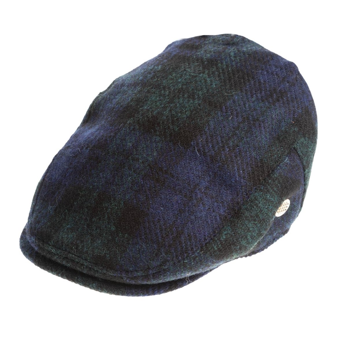 Heddle & Reed Tartan Harris Tweed® Flat Cap Black Watch - Heritage Of Scotland - 57