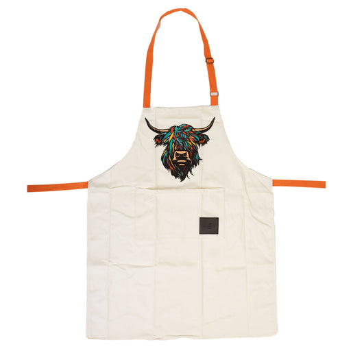 Heilan Coo 100% Cotton Apron - Heritage Of Scotland - MULTICOLOURED