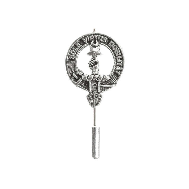 Henderson Clan Badge, Kilt Pin, Lapel Pin, Cufflinks, Keyring/Key Fob & Gift Set — Fine Pewter by Art Pewter — Made in Scotland (Shiny Finish) - Heritage Of Scotland - Lapel Pin