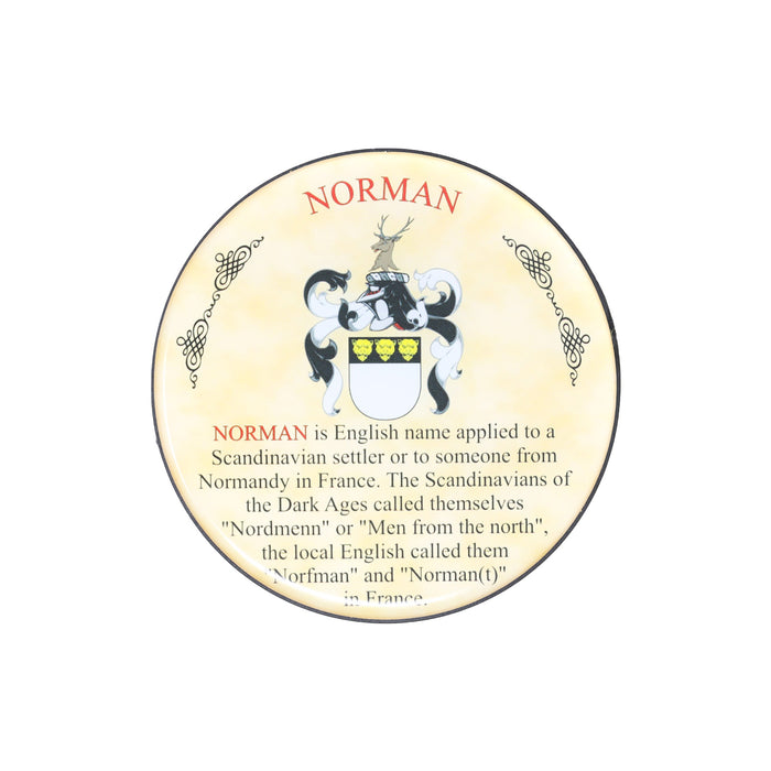 Heraldic Coaster Norman - Heritage Of Scotland - NORMAN