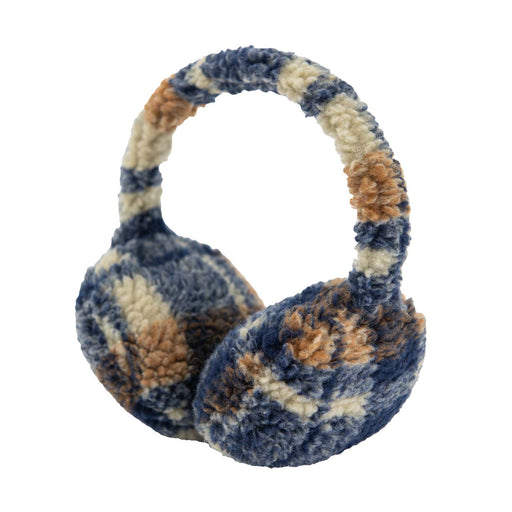 Heritage Check Fleece Earmuffs - Heritage Of Scotland - BLUE