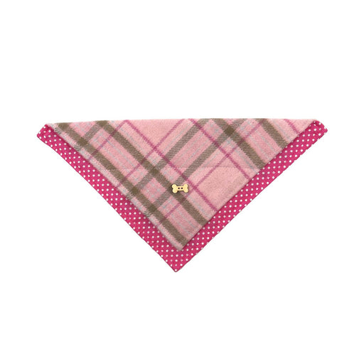 Heritage Hounds Tweed Dog Bandana - Heritage Of Scotland - PINK CHECK