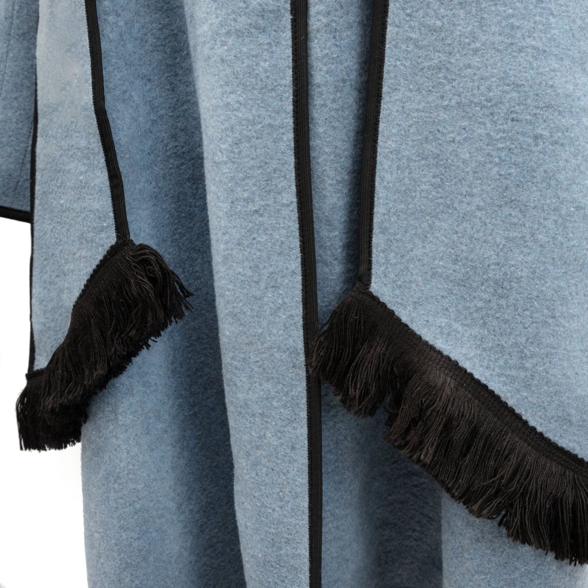 Heritage of Scotland Ladies Warm Reversible Wool Blend Cape - DENIM - Heritage Of Scotland -