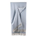 Herringbone Blanket 70% Recycled Wool - Heritage Of Scotland - CORNFLOWER
