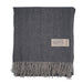 Herringbone Blanket 70% Recycled Wool - Heritage Of Scotland - DENIM