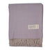 Herringbone Blanket 70% Recycled Wool - Heritage Of Scotland - HEATHER