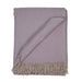 Herringbone Blanket 70% Recycled Wool - Heritage Of Scotland - HEATHER