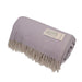 Herringbone Blanket 70% Recycled Wool - Heritage Of Scotland - HEATHER