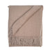 Herringbone Blanket 70% Recycled Wool - Heritage Of Scotland - OATMEAL