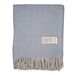 Herringbone Blanket 70% Recycled Wool - Heritage Of Scotland - OLIVE