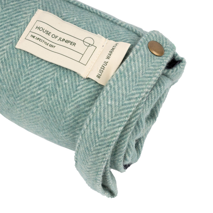 Herringbone Foldaway Blanket Pistachio - Heritage Of Scotland - PISTACHIO