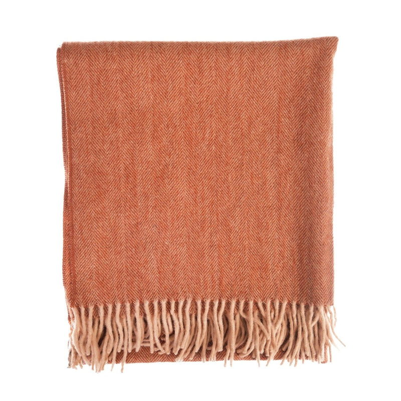 Herringbone Knee Blanket – Pastel Throw with Fringes - Heritage Of Scotland - SPICE