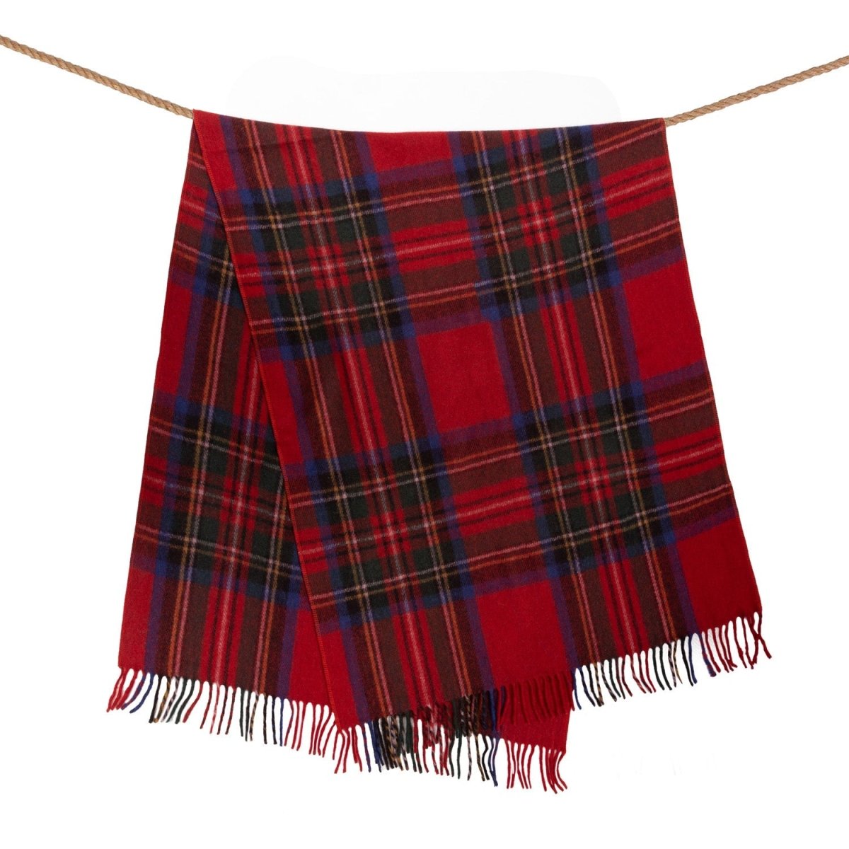 Highland Comfort – Recycled Wool Scottish Tartan Knee Blanket - STEWART ROYAL - Heritage Of Scotland -