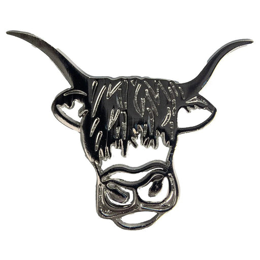 Highland Cow Metal Pin Badge – Scottish Cow Brooch Souvenir Gift - Heritage Of Scotland - 