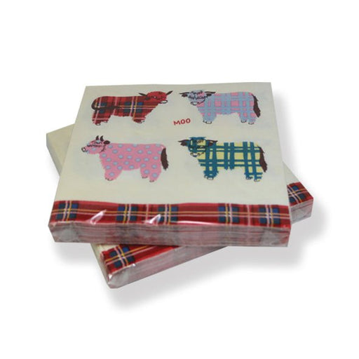 Highland Cow Paper Napkin - Heritage Of Scotland - NA