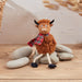 Highland Cow Shelf Sitter Fabric W Scarf - Heritage Of Scotland - N/A