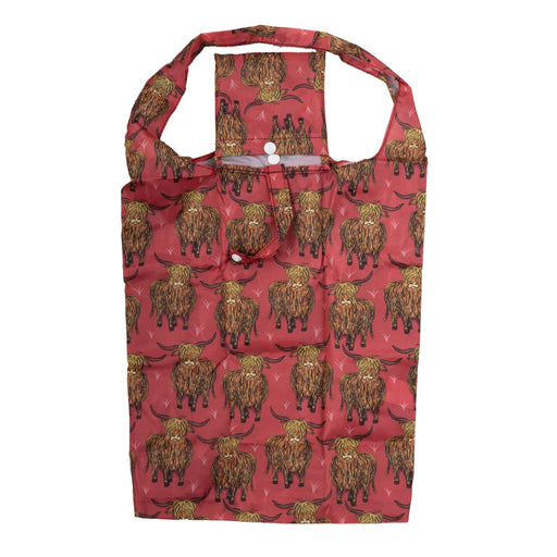 Highland Cow Shopper Red - Heritage Of Scotland - RED
