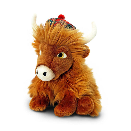 Highland Cow With Tartan Hat - Heritage Of Scotland - BROWN