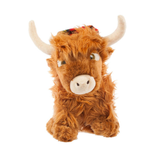 Highland Cow With Tartan Hat - Heritage Of Scotland - BROWN