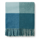 Highland Earth Tone Block Check Recycled Wool Blend Blanket - CANTON - Heritage Of Scotland -