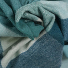Highland Earth Tone Block Check Recycled Wool Blend Blanket - CANTON - Heritage Of Scotland -