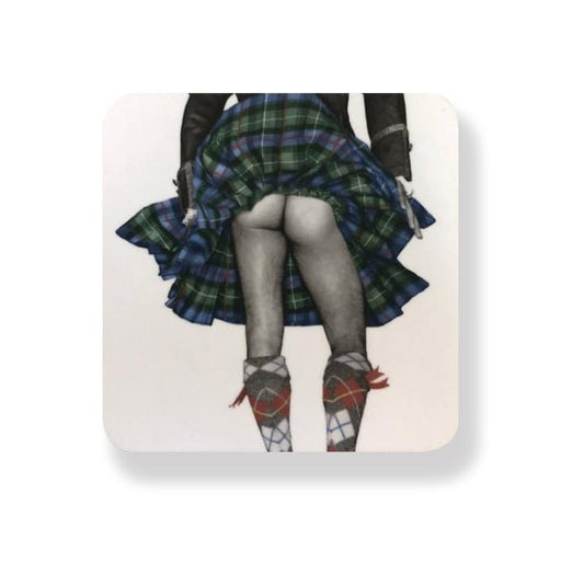 Highland Swing Coaster - Heritage Of Scotland - WHITE