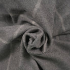 Highland Windowpane Wool Blend Throw Blanket with Tasselled Fringe - GRANITE GREY - Heritage Of Scotland -