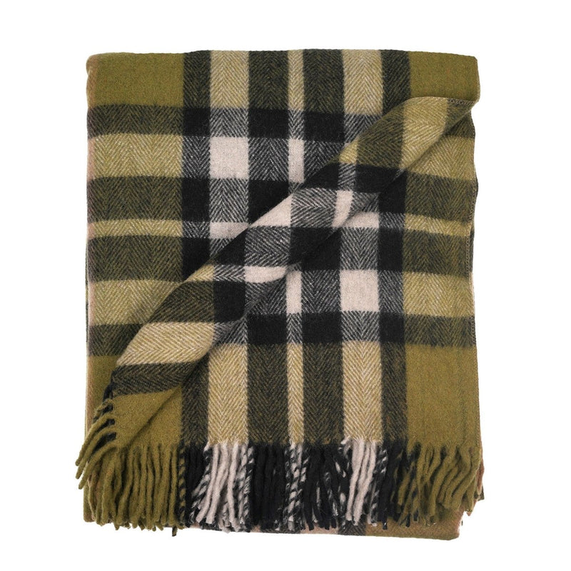 Highland Wool Blend Tartan Blanket Throw - Heritage Of Scotland - EXPLODED SCOTTY THOMSON CYPRESS