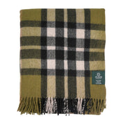 Highland Wool Blend Tartan Blanket Throw - Heritage Of Scotland - EXPLODED SCOTTY THOMSON CYPRESS