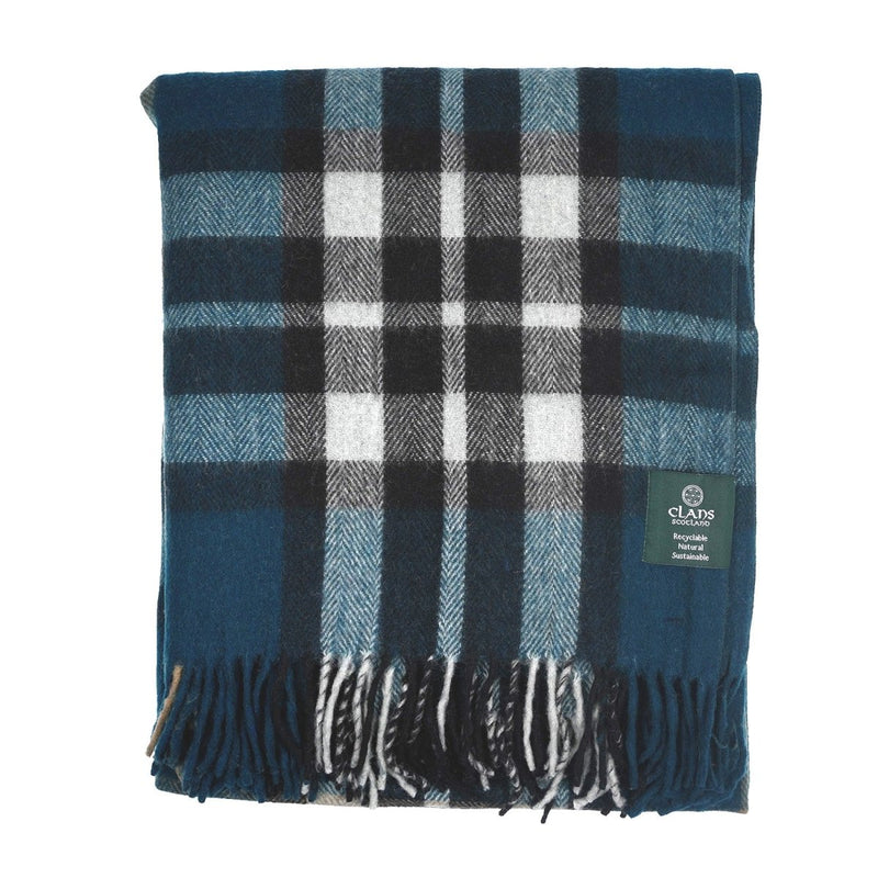 Highland Wool Blend Tartan Blanket Throw - Heritage Of Scotland - EXPLODED SCOTTY THOMSON PACIFIC