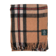 Highland Wool Blend Tartan Blanket Throw - Heritage Of Scotland - EXPLODED THOMSON CAMEL