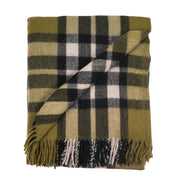 Highland Wool Blend Tartan Blanket / Throw Extra Warm EXPLODED SCOTTY THOMSON CYPRESS - Heritage Of Scotland -
