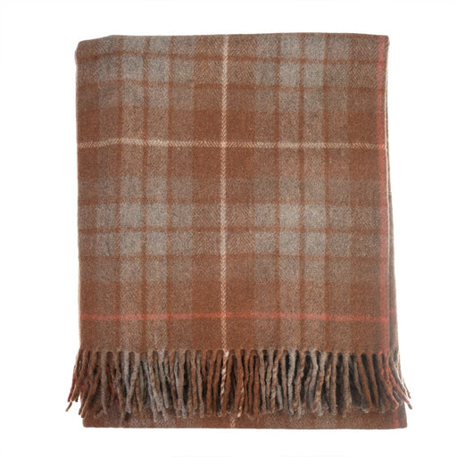 Highland Wool Blend Tartan Blanket / Throw Extra Warm FRASER HUNTING WEATHERED - Heritage Of Scotland -