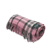 Highland Wool Blend Tartan Blanket / Throw Extra Warm THOMSON PINK - Heritage Of Scotland -