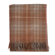 Highland Wool Blend Tartan Blanket Throw - Heritage Of Scotland - FRASER HUNTING WEATHERED