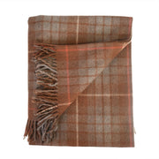 Highland Wool Blend Tartan Blanket Throw - Heritage Of Scotland - FRASER HUNTING WEATHERED