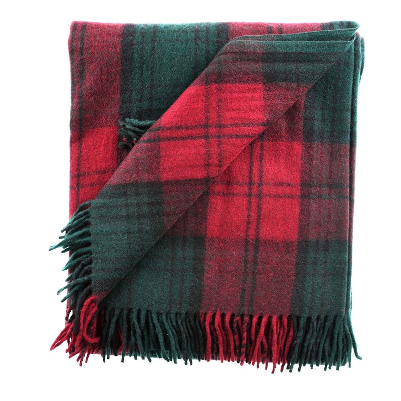Highland Wool Blend Tartan Blanket Throw - Heritage Of Scotland - LINDSAY