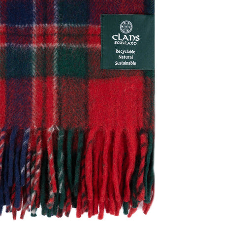 Highland Wool Blend Tartan Blanket Throw Macfarlane - Heritage Of Scotland - MACFARLANE