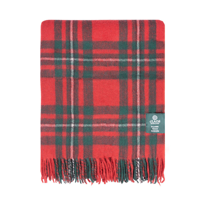 Highland Wool Blend Tartan Blanket Throw Macgregor - Heritage Of Scotland - MACGREGOR