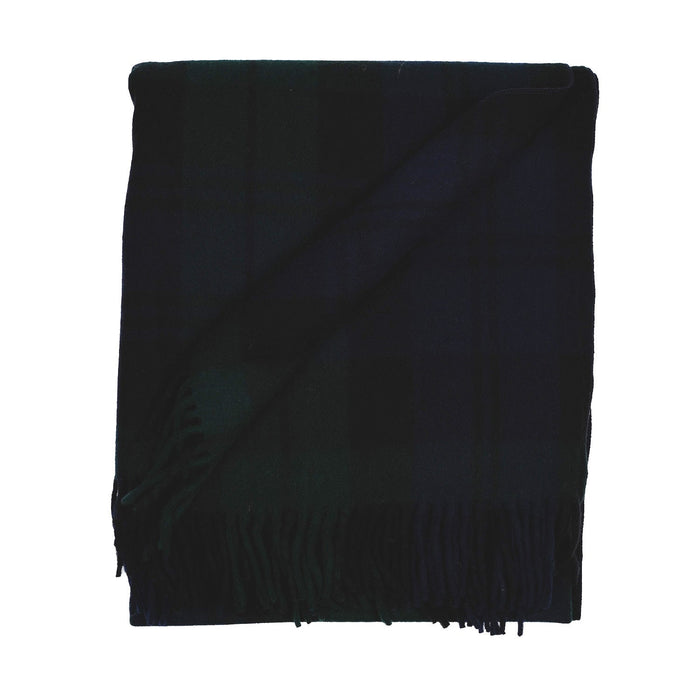 Highland Wool Blend Tartan Blanket Throw - Heritage Of Scotland - RAMSAY BLUE