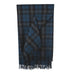 Highland Wool Blend Tartan Blanket Throw - Heritage Of Scotland - RAMSAY BLUE
