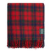 Highland Wool Blend Tartan Blanket Throw Robertson Red - Heritage Of Scotland - ROBERTSON RED