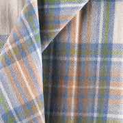Highland Wool Blend Tartan Blanket Throw - Heritage Of Scotland - STEWART MUTED BLUE