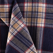 Highland Wool Blend Tartan Blanket Throw - Heritage Of Scotland - STEWART NAVY