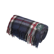 Highland Wool Blend Tartan Blanket Throw - Heritage Of Scotland - THOMSON NAVY