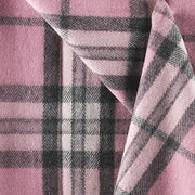 Highland Wool Blend Tartan Blanket Throw - Heritage Of Scotland - THOMSON PINK